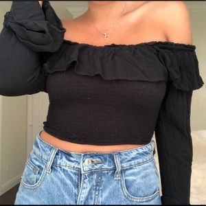 Urban Outfitters off the shoulder top